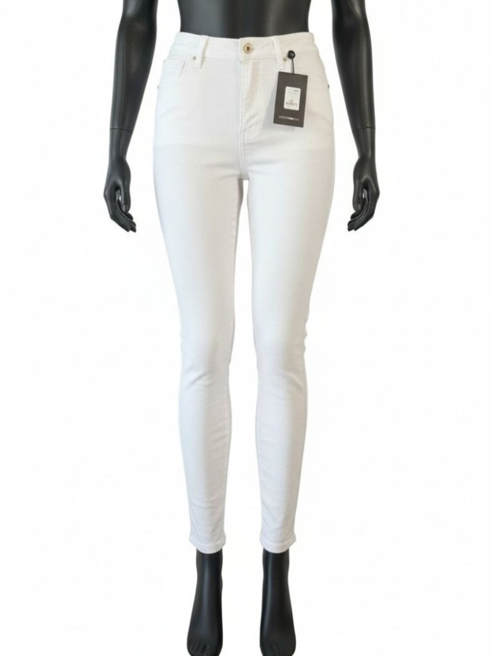 Fashion Nova Women's White Skinny Jeans, Size 7